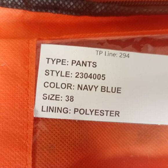 Laverapelle Men's Genuine Lambskin Leather Pants, Navy Blue, Size 38 - Picture 6 of 6